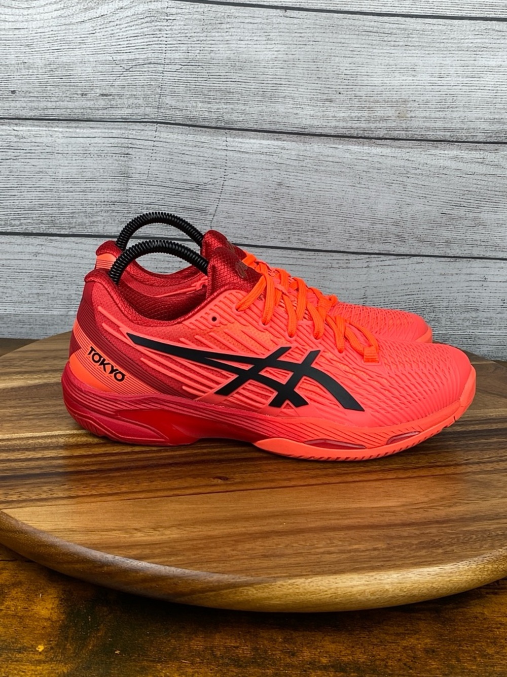 ASICS Solution Speed FF 2 Tokyo Sunrise Red Tennis Court Shoes 1042A181 Size 8 - Picture 4 of 12